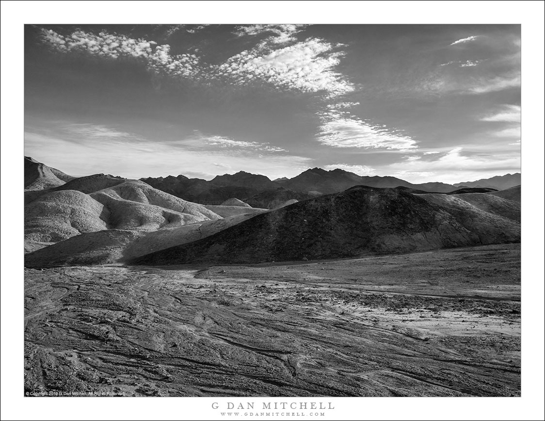 Sky, Mountains, and Wash