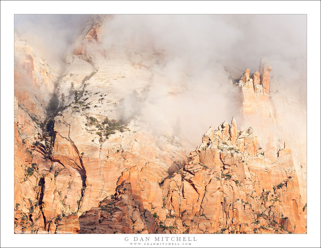 Cliffs and Fog, Morning