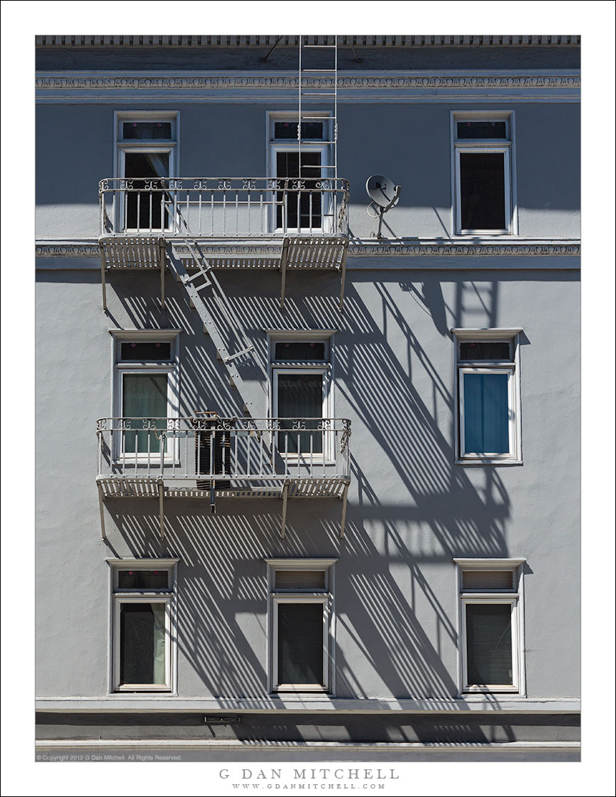 Windows and Fire Escape Shadows