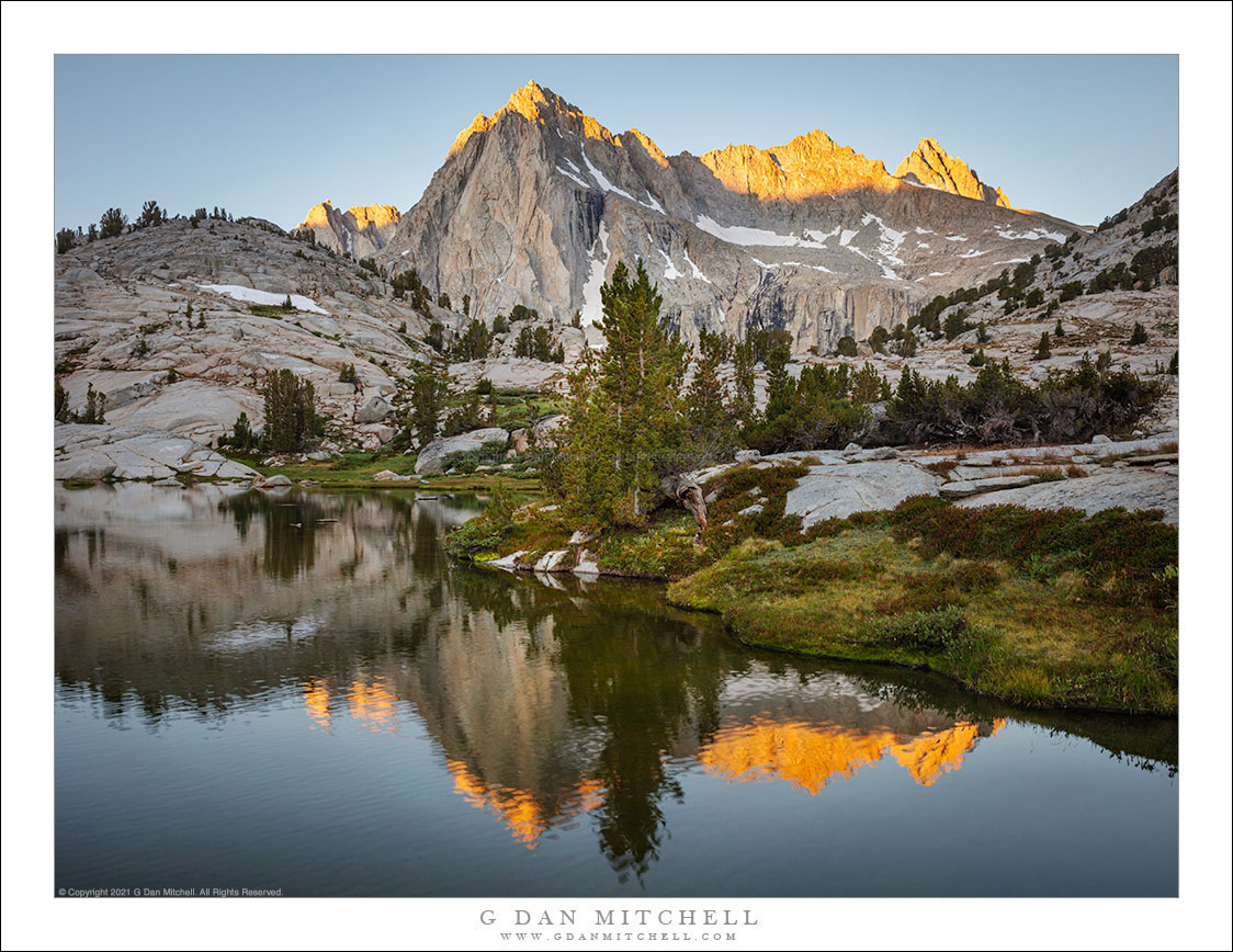 Lake and Peaks, Dawn