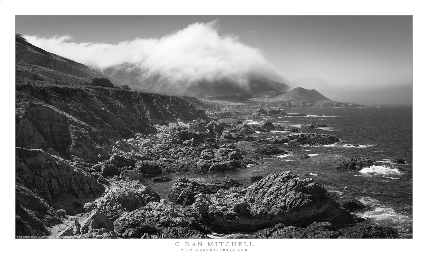 Morning Fog, Rugged Shoreline