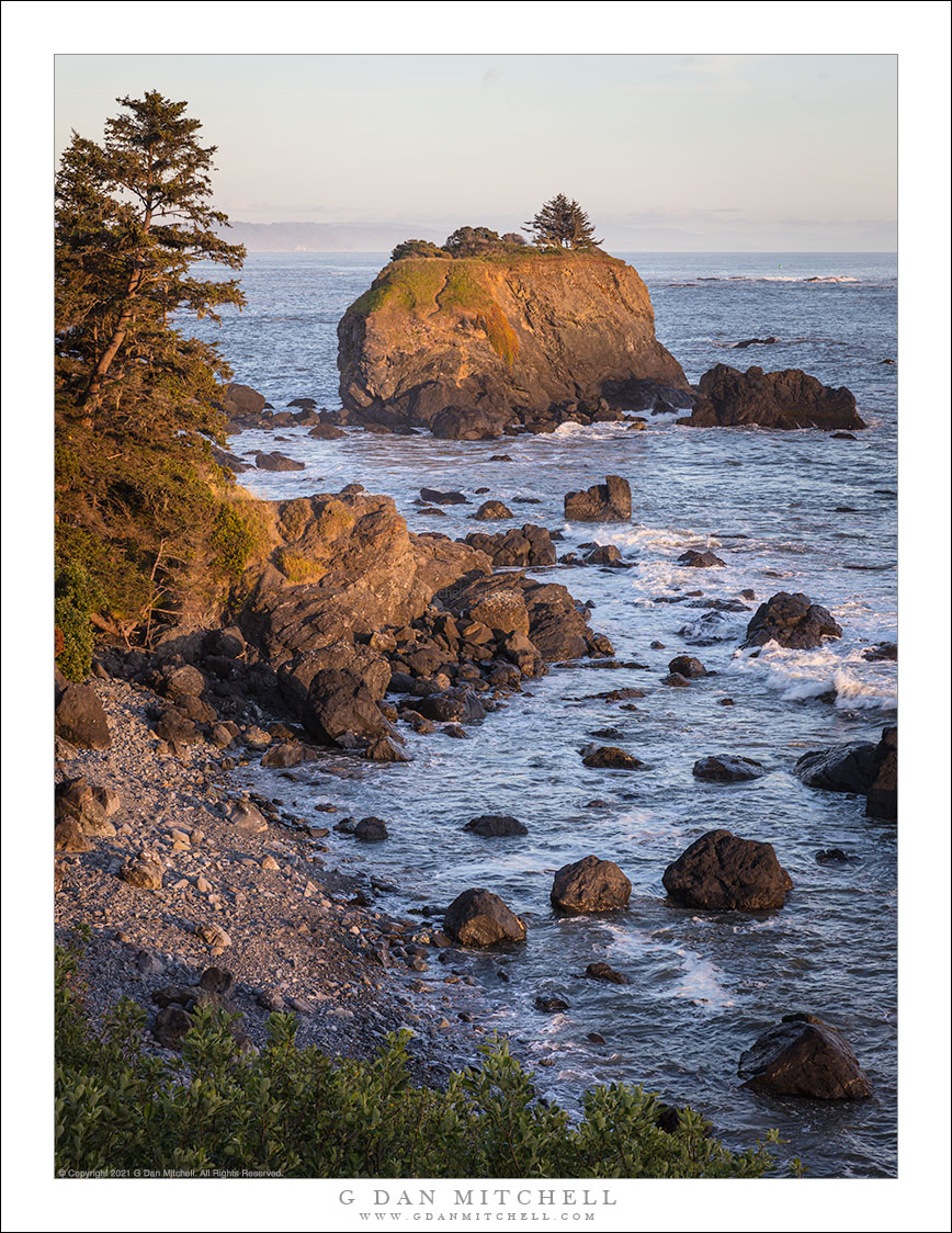 Sunset Light, Sea Stacks