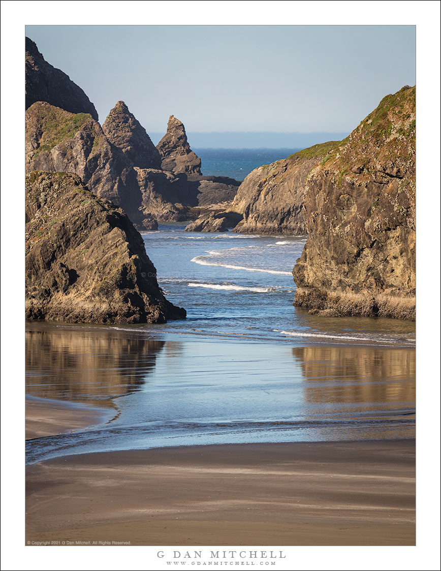 Surf, Sand, and Rocks