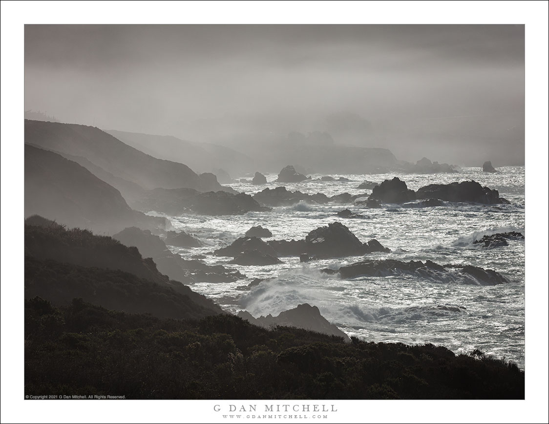 Winter Surf and Fog