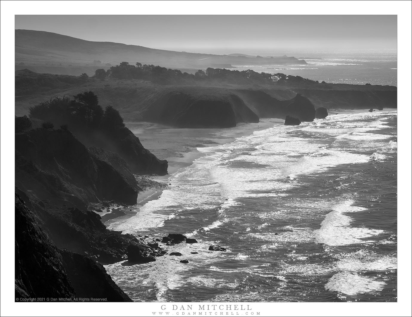 Wave-Filled Bay, California Coast