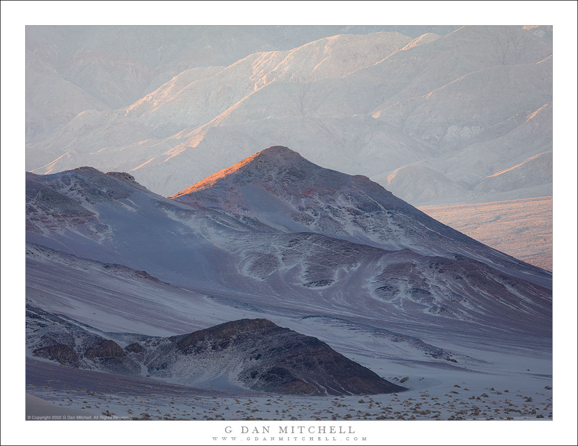 Backlit Desert Hills, Morning