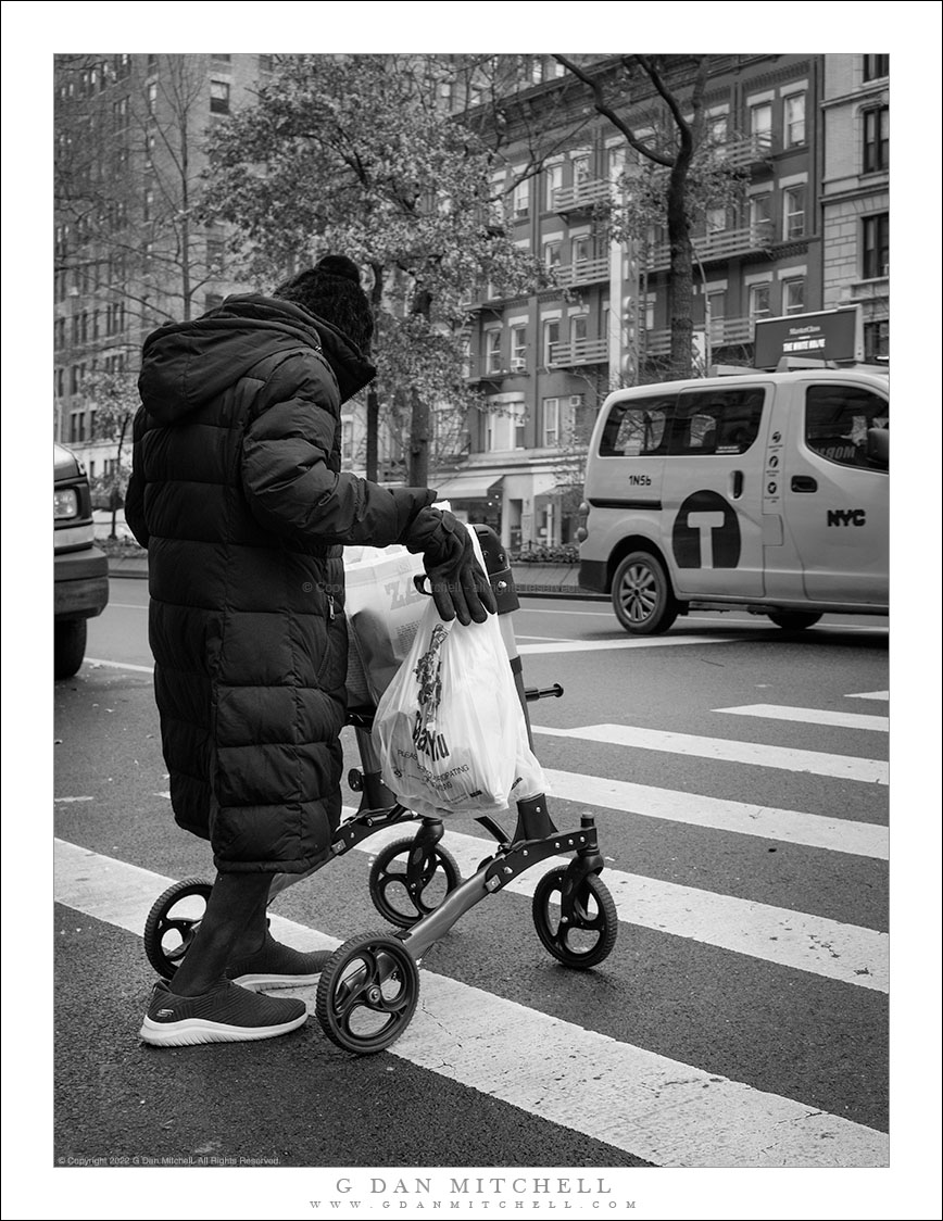 Woman in Crosswalk