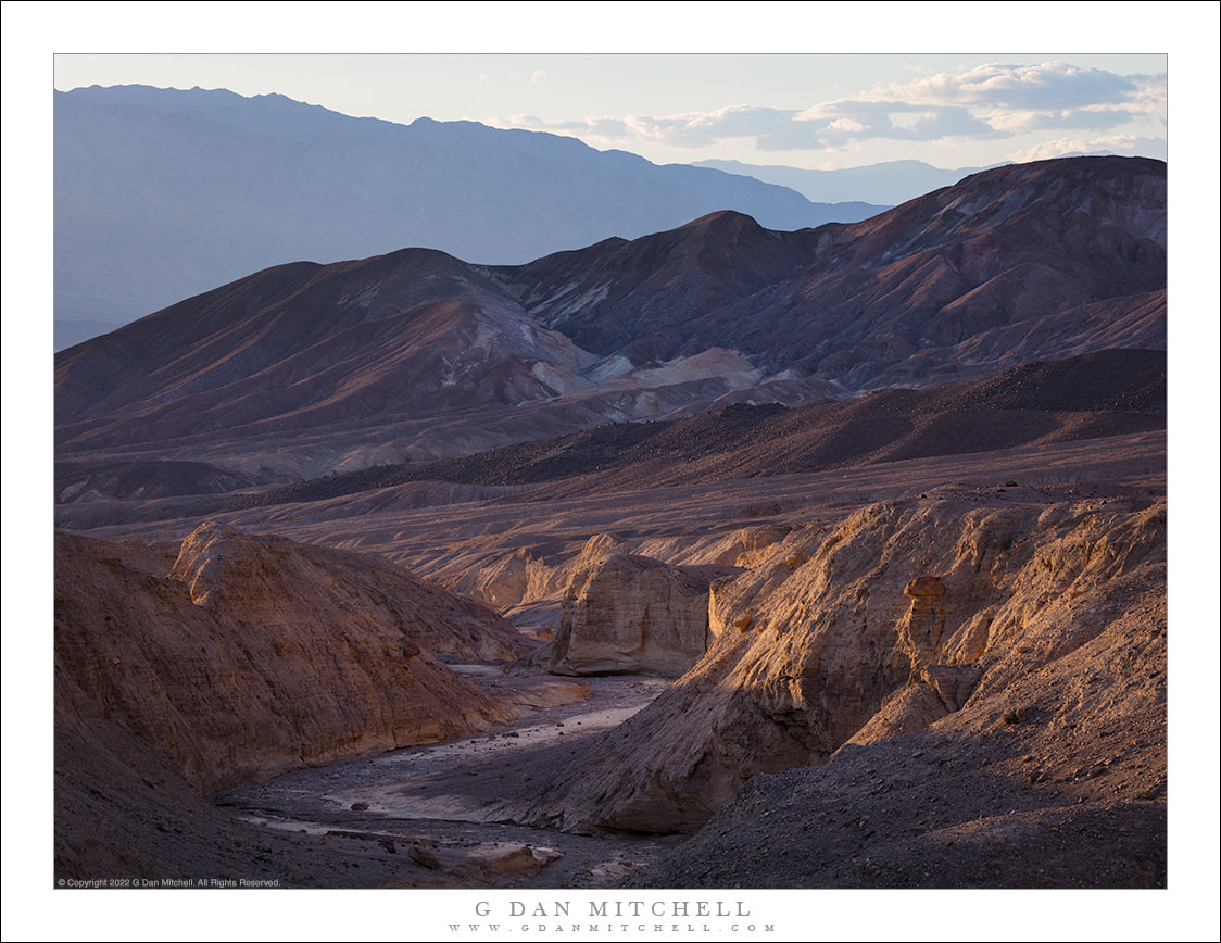 Desert Mountains and Wash, Evening