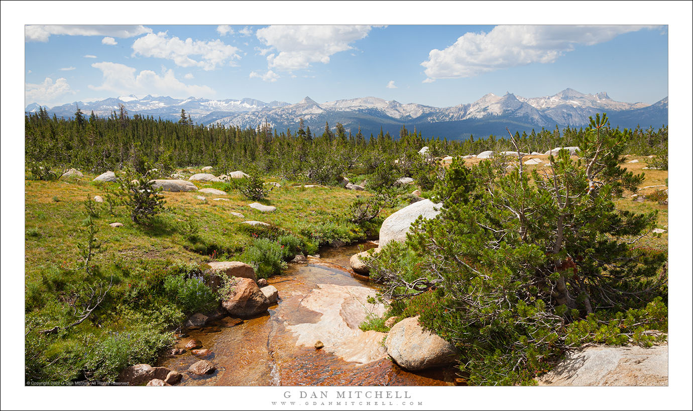 Creek Crossing, Cathedral Range Panorama