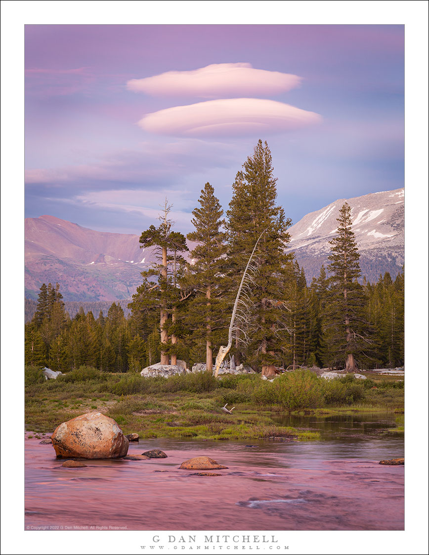 Lenticular Clouds, Sunset Reflections