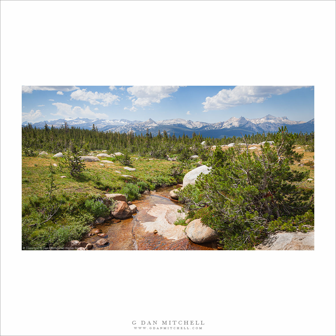 Creek Crossing, Cathedral Range Panorama
