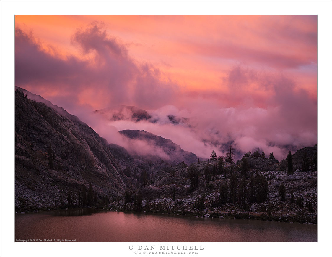 Sunset Fog and Clouds