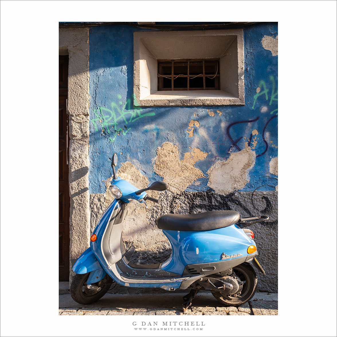 Blue Vespa