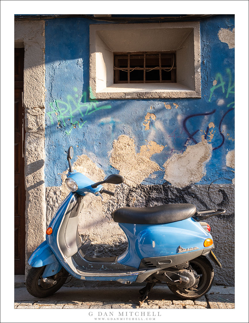 Blue Vespa