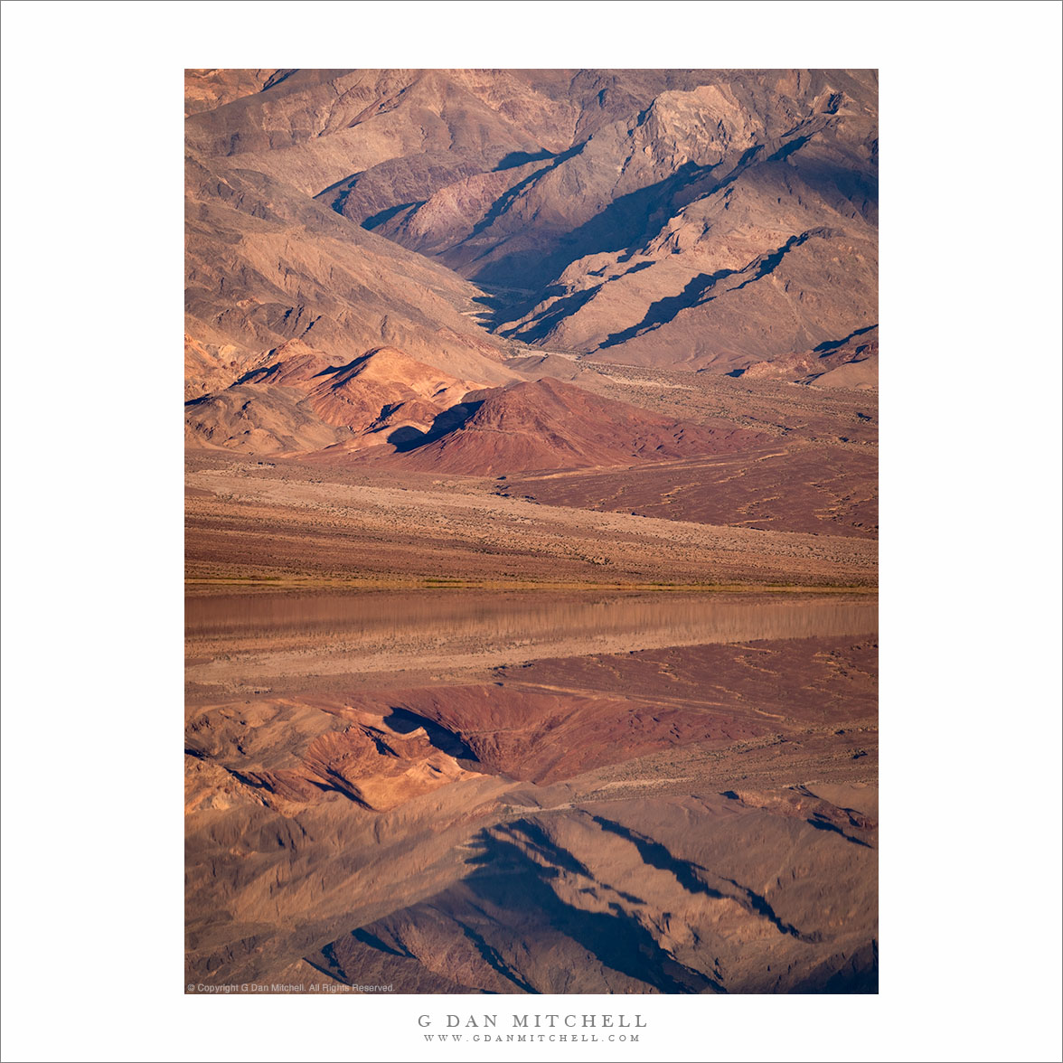 Mountains, Wash, and Reflection