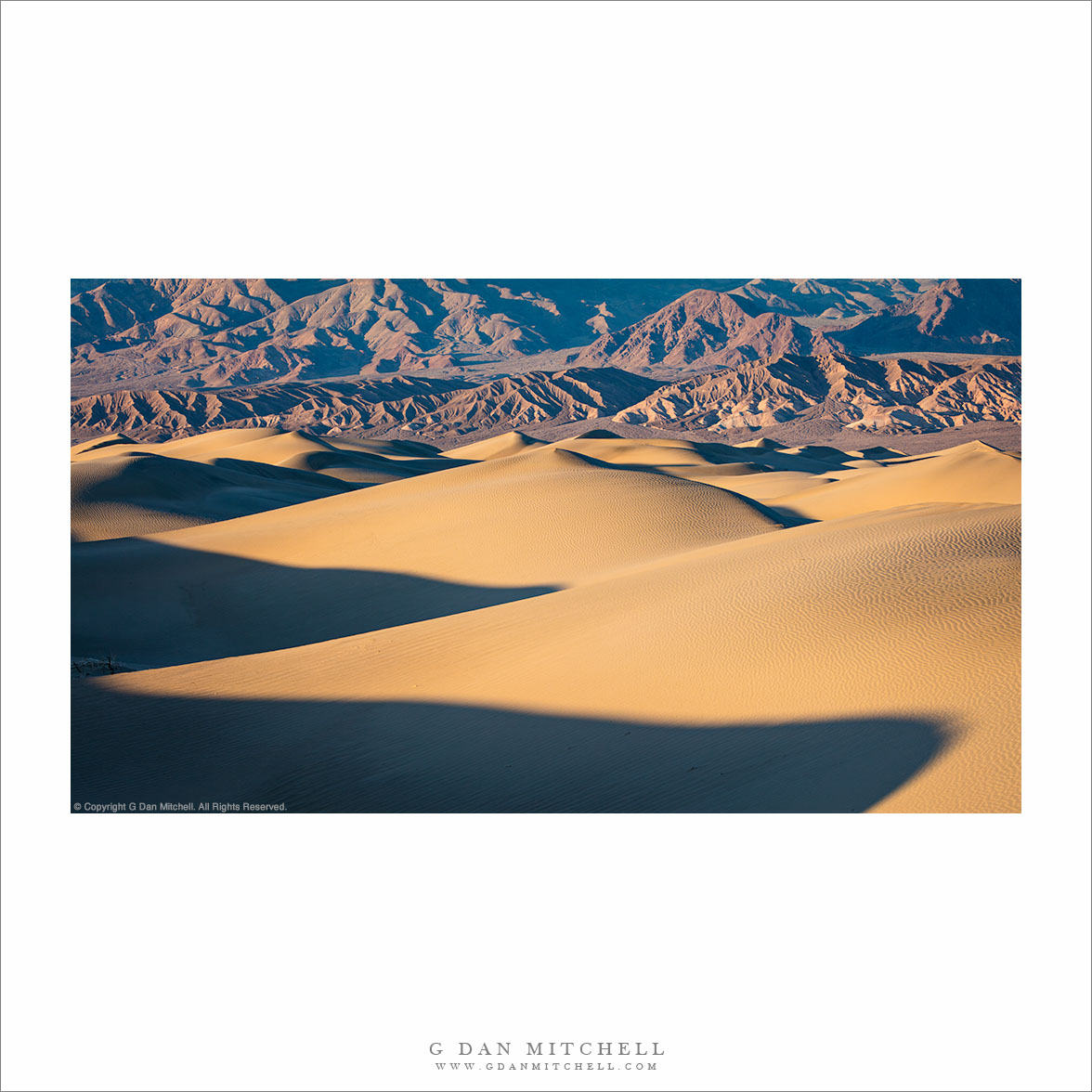 Evening Dunes, Desert Mountains