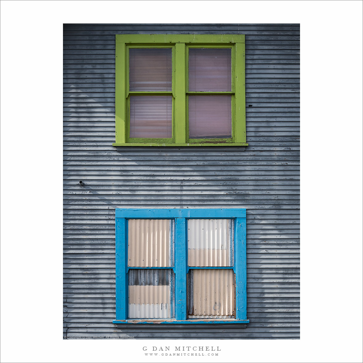 Green and Blue Windows