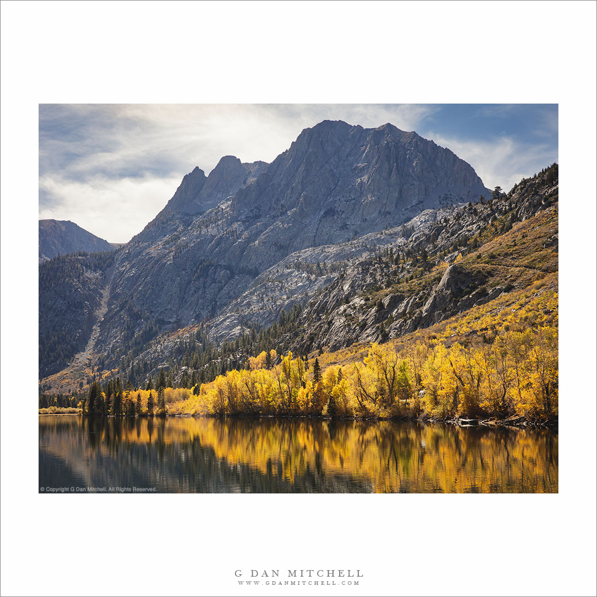 Lake., Mountains, and Autumn Aspens