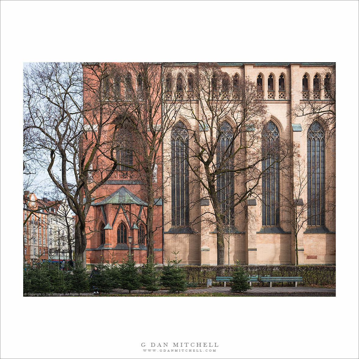 Church and Winter Trees, Munich