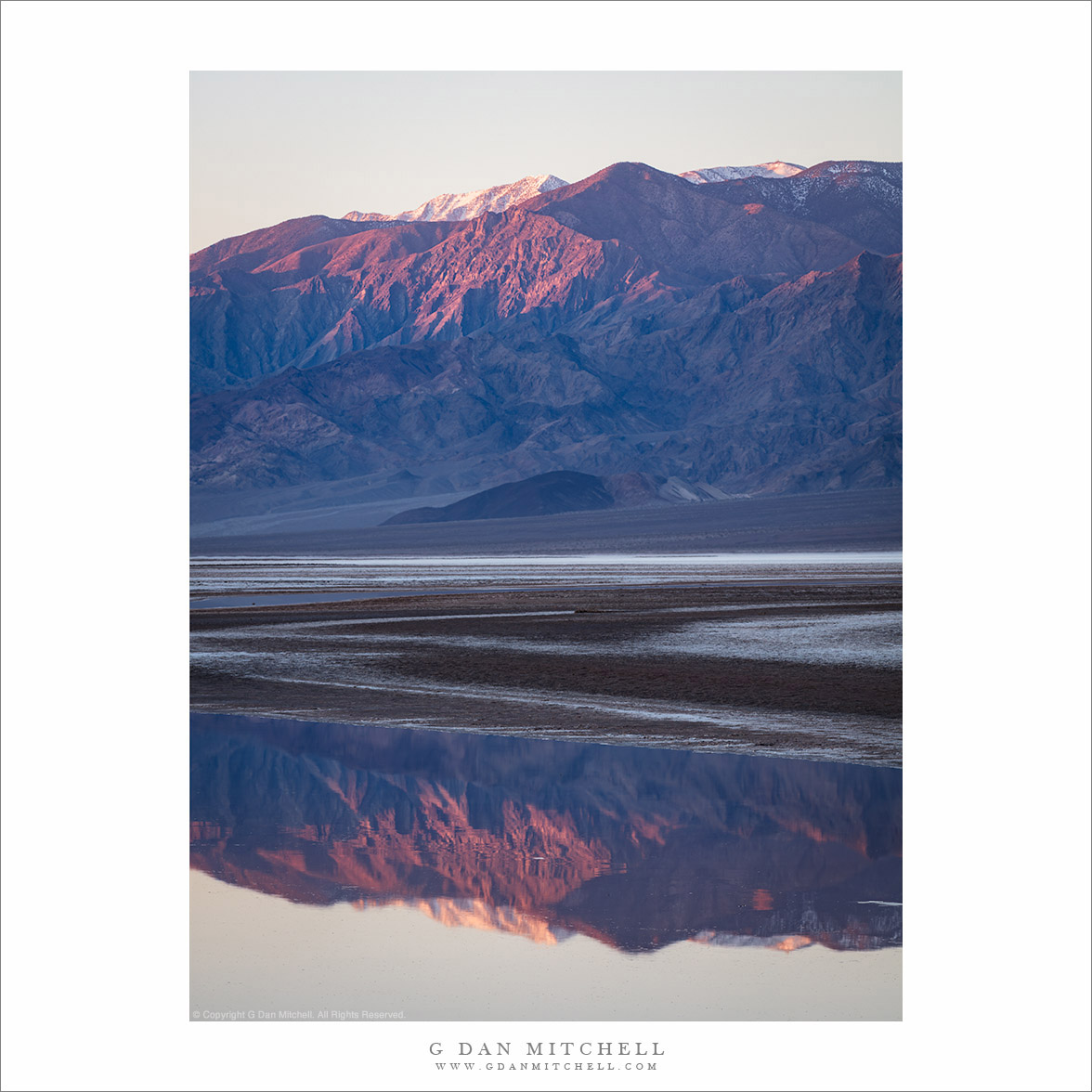 Reflected First Light, Panamint Mountains