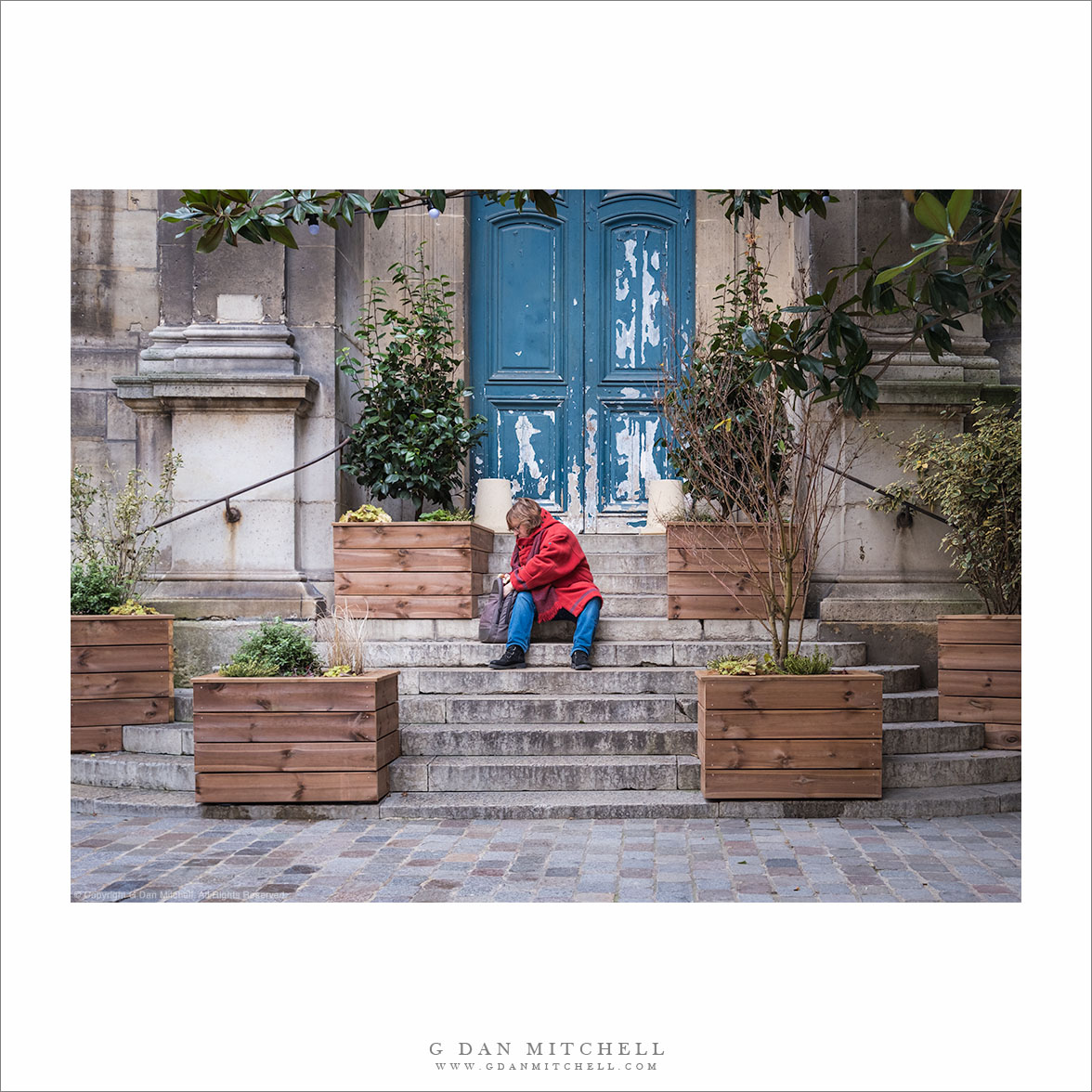 Woman in Red Coat, Paris