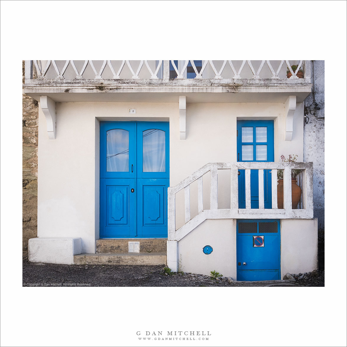 House with Blue Trim