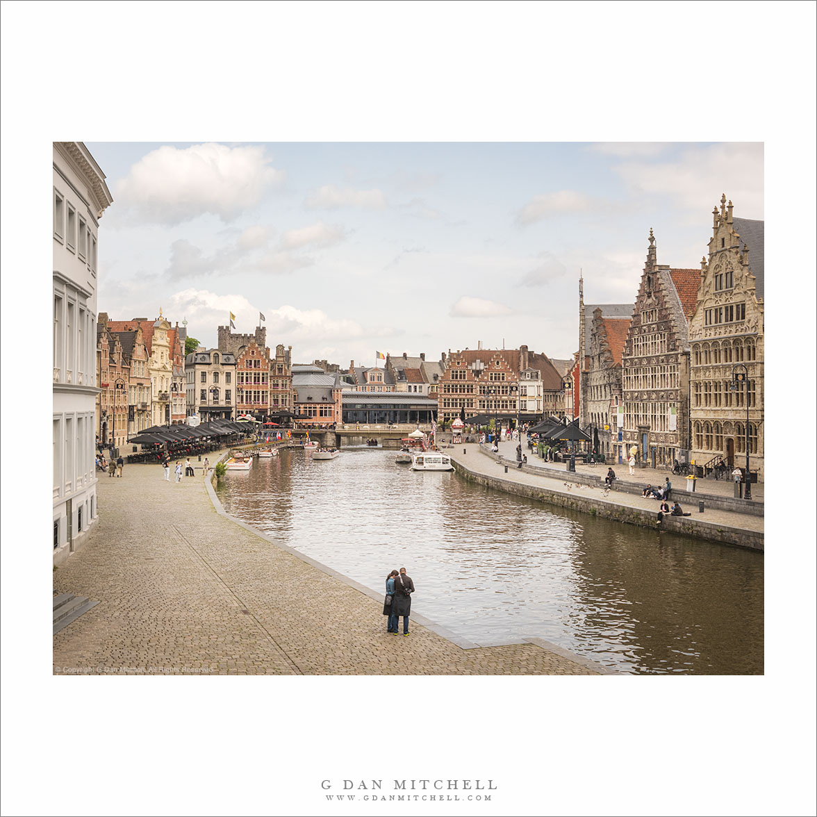 Couple On The Bank of the Leie River, Ghent