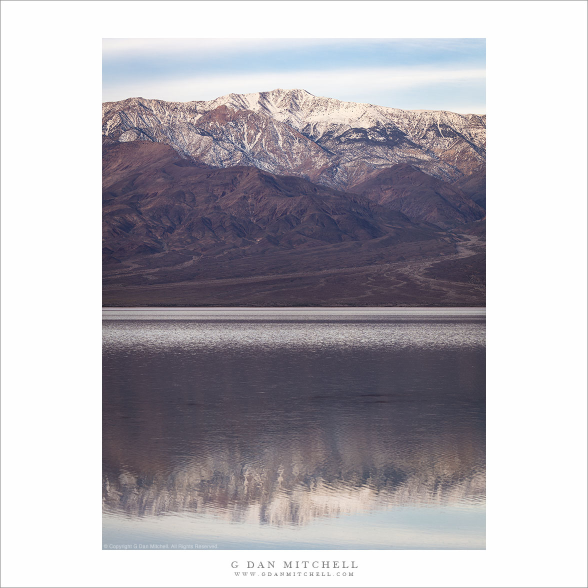 Lake Manly and Telescope Peak, Dawn