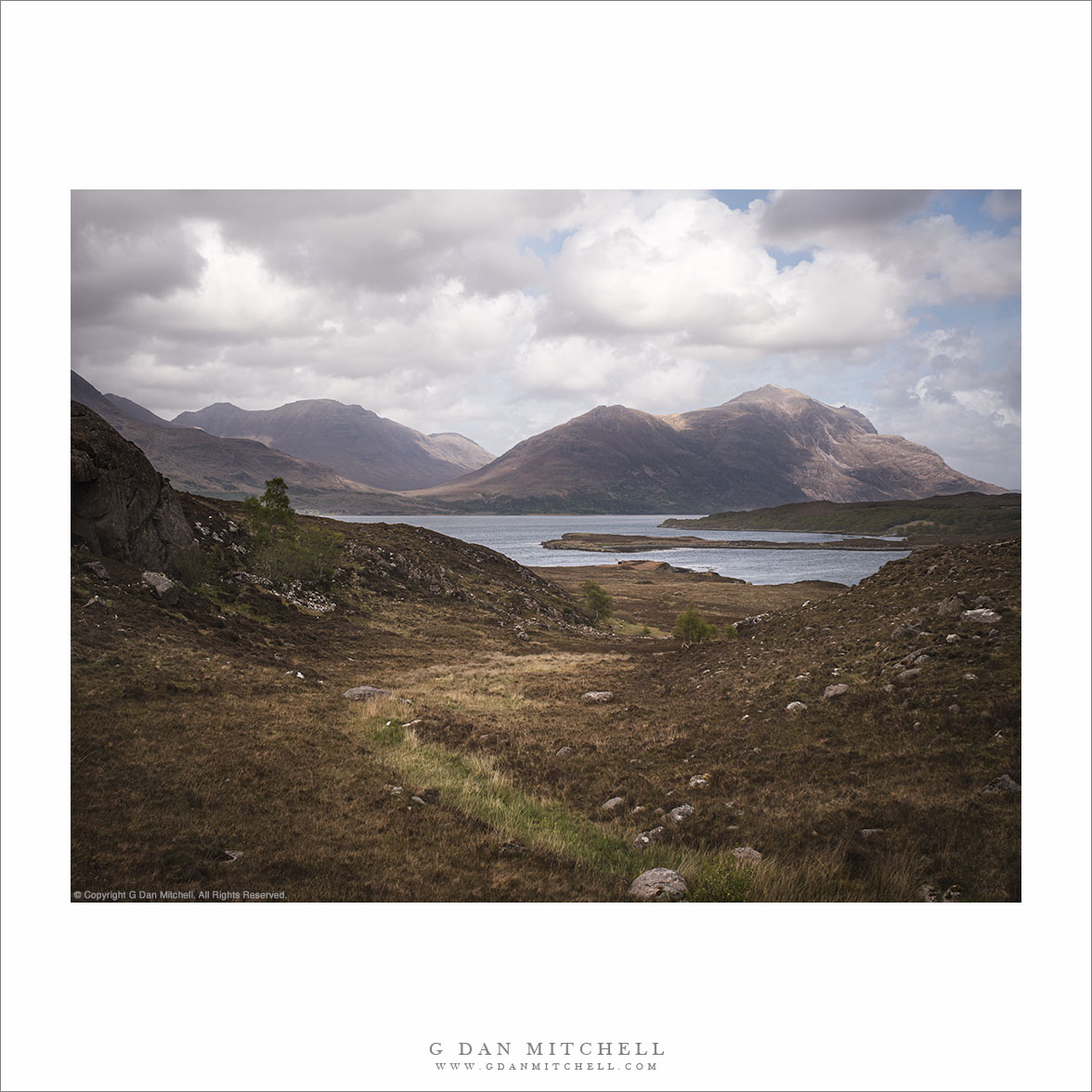 Highlands Loch, Mountains, and Sky