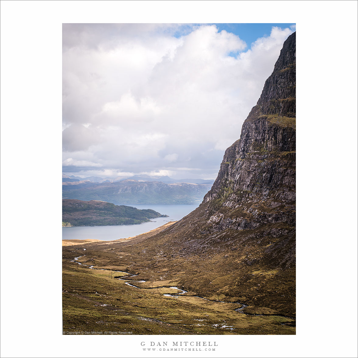 Precipice and Valley Below Applecross Pass
