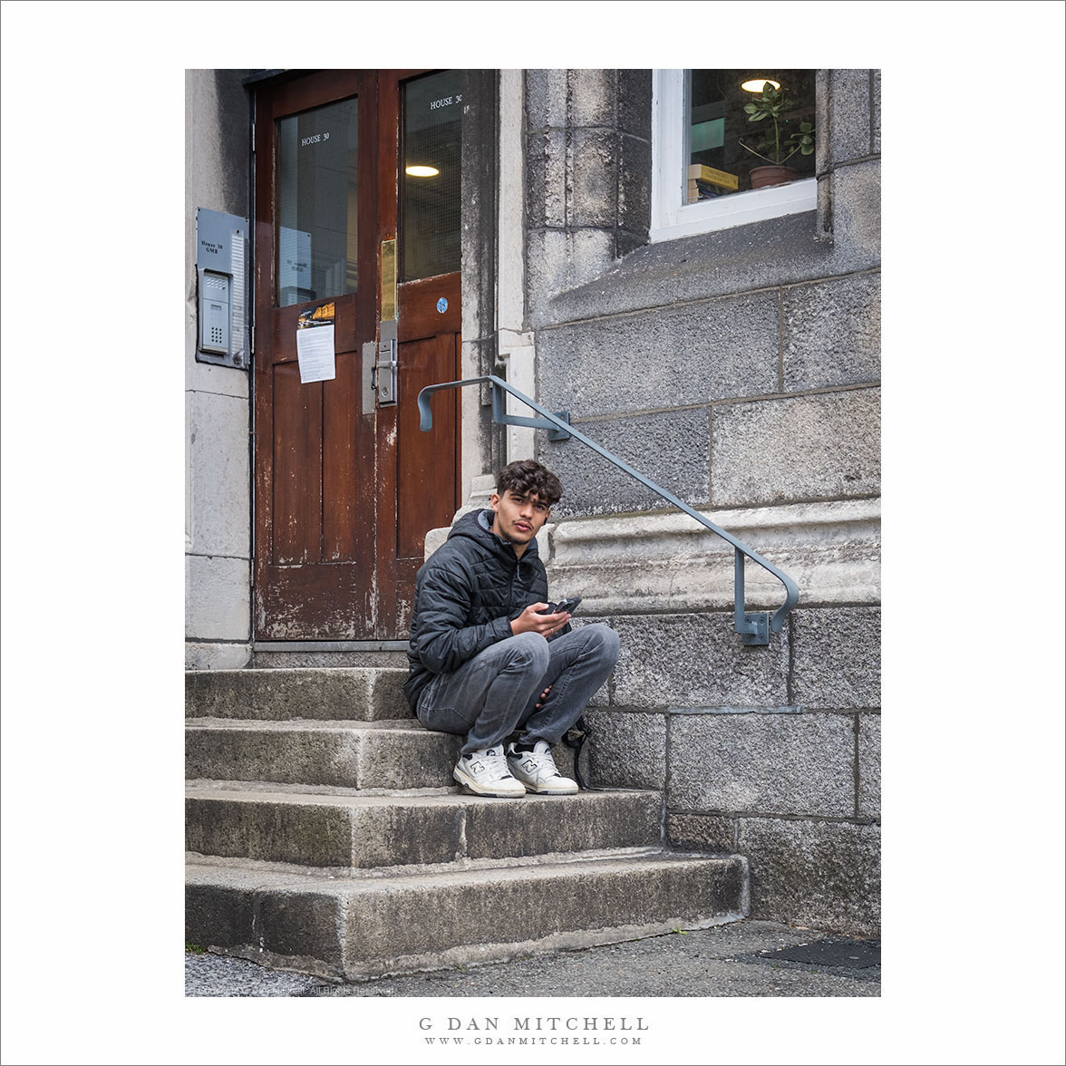 Man on Steps, Dublin