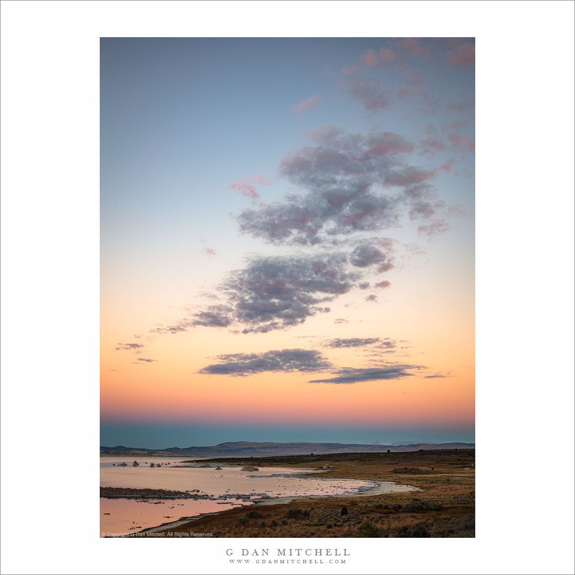 Mono Lake, Earth Shadow, Clouds